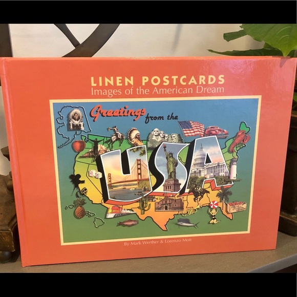 PERFECT GIFT Beautiful Hardback Coffe Table Book about Linen Postcards - Picture 1 of 9